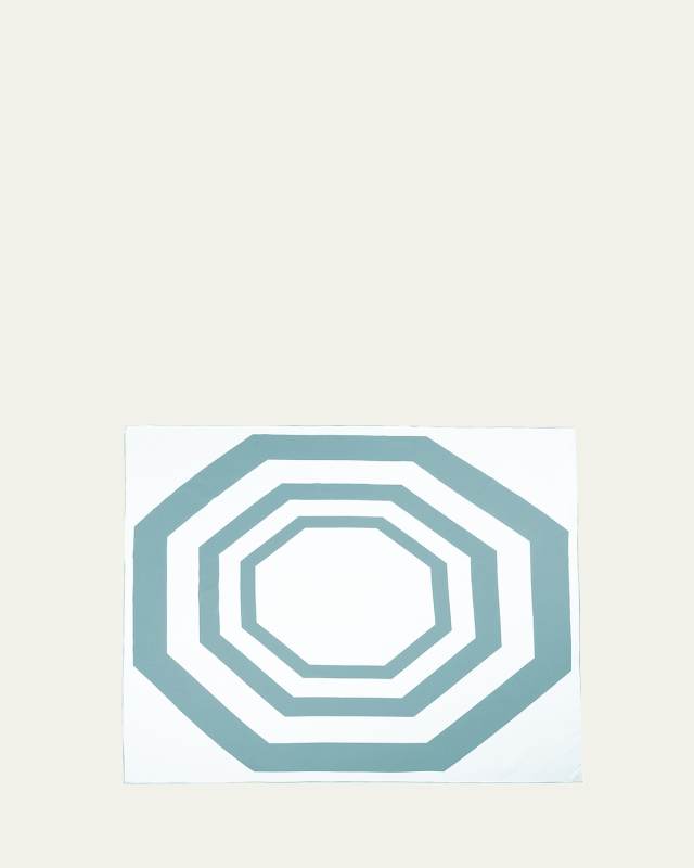 Essential Aqua Tablecloth, 71" Square